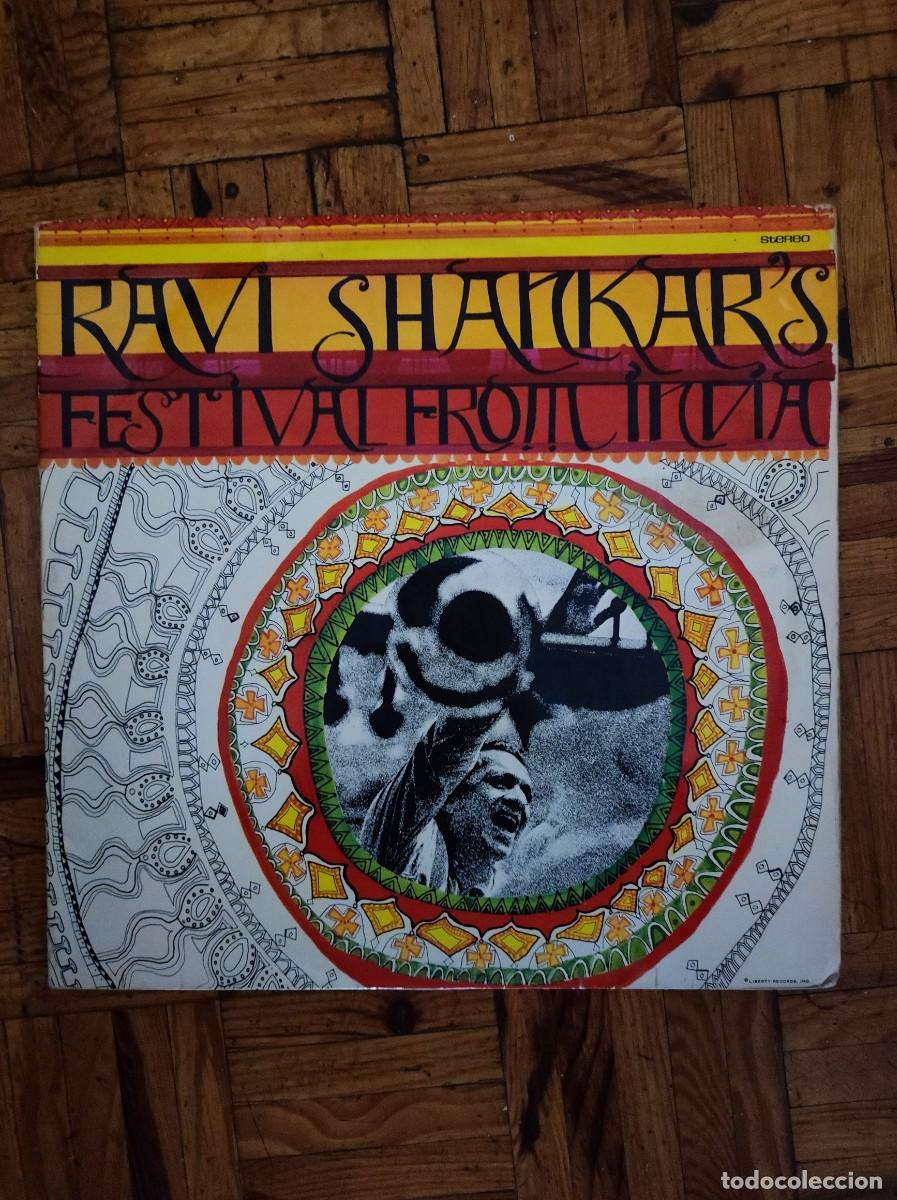 Discos de vinilo: Ravi Shankar's Festival From India (Doble Vinilo LP Gatefold, 1968 Ed. Original Alemana Liberty)