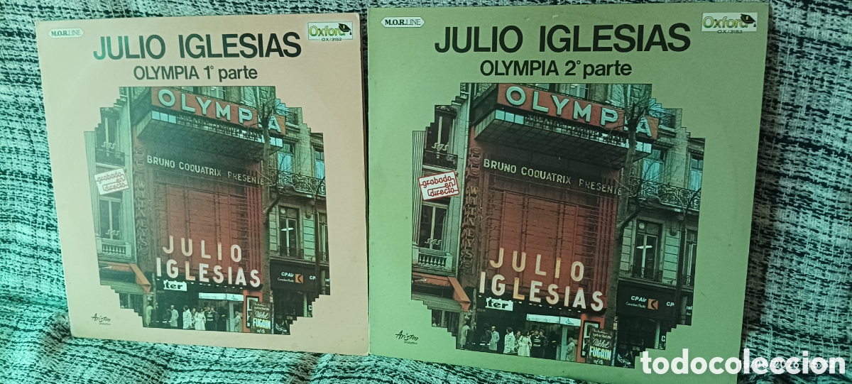 Discos de vinilo: Julio Iglesias en el Olympia 1 y 2 Lps