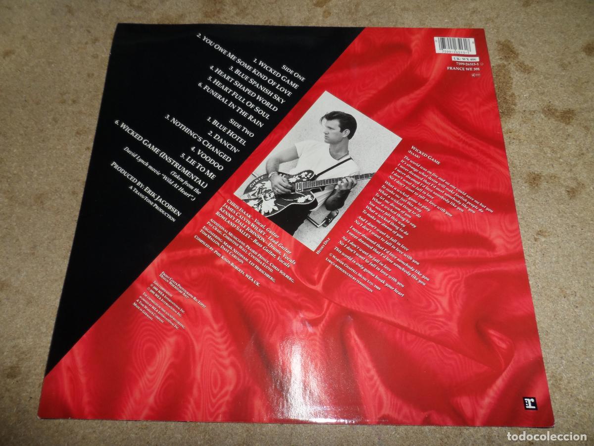 Discos de vinilo: CHRIS ISAAK - WICKED GAME (GERMANY 1991) - Foto 2