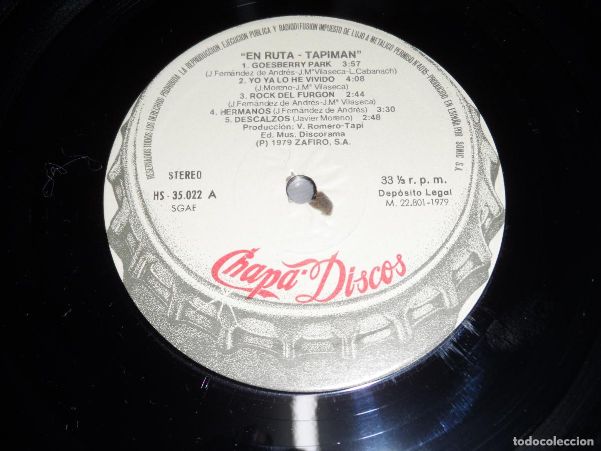 Discos de vinilo: TAPIMAN - EN RUTA (SPAIN 1979) - Foto 4