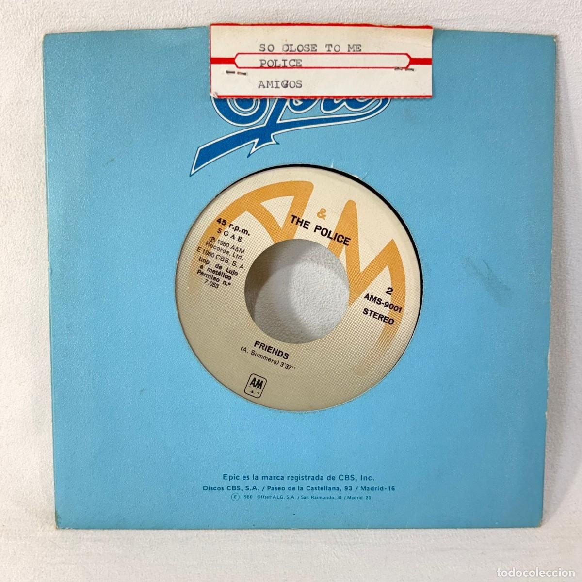 Discos de vinilo: SINGLE THE POLICE - DON&acute;T STAND SO CLOSE TO ME - ESPA&Ntilde;A 1980