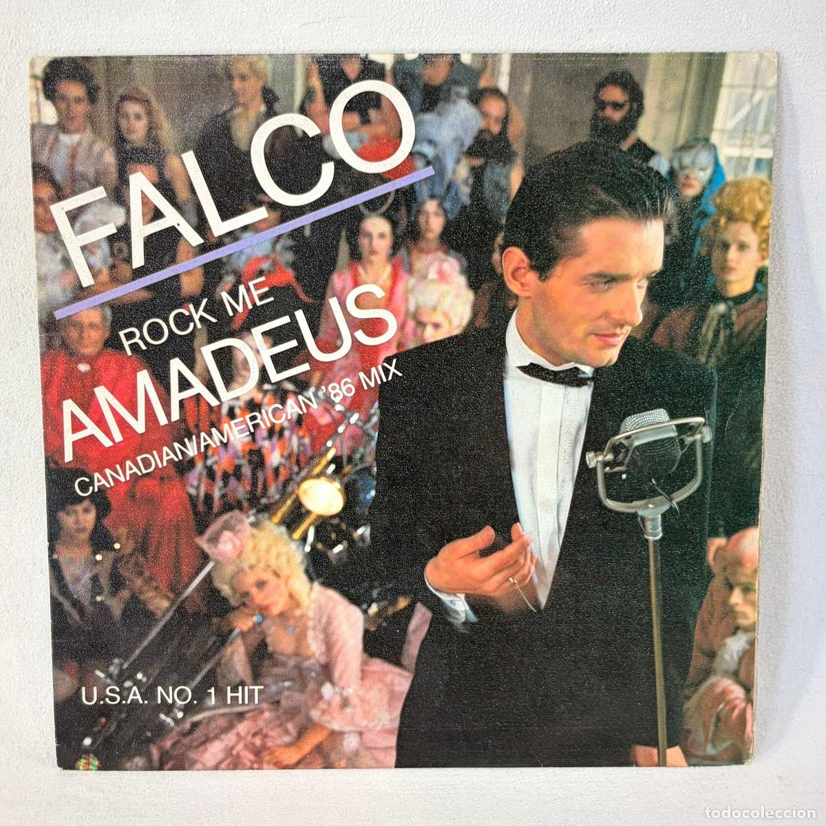 Discos de vinilo: SINGLE FALCO - ROCK ME AMADEUS - ESPA&Ntilde;A - A&Ntilde;O 1986