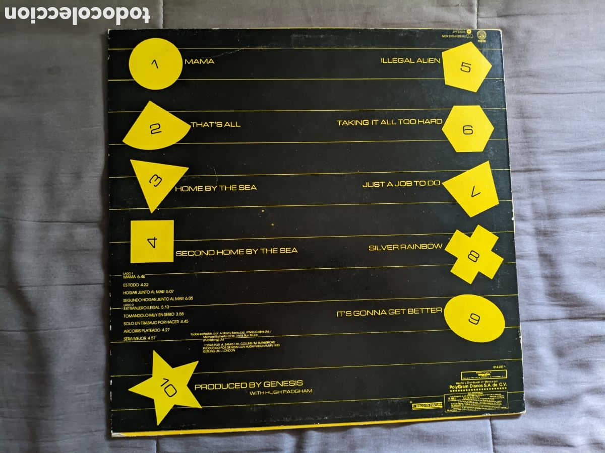 Discos de vinilo: // Genesis - Atlantic M&eacute;xico 1983 - Foto 2