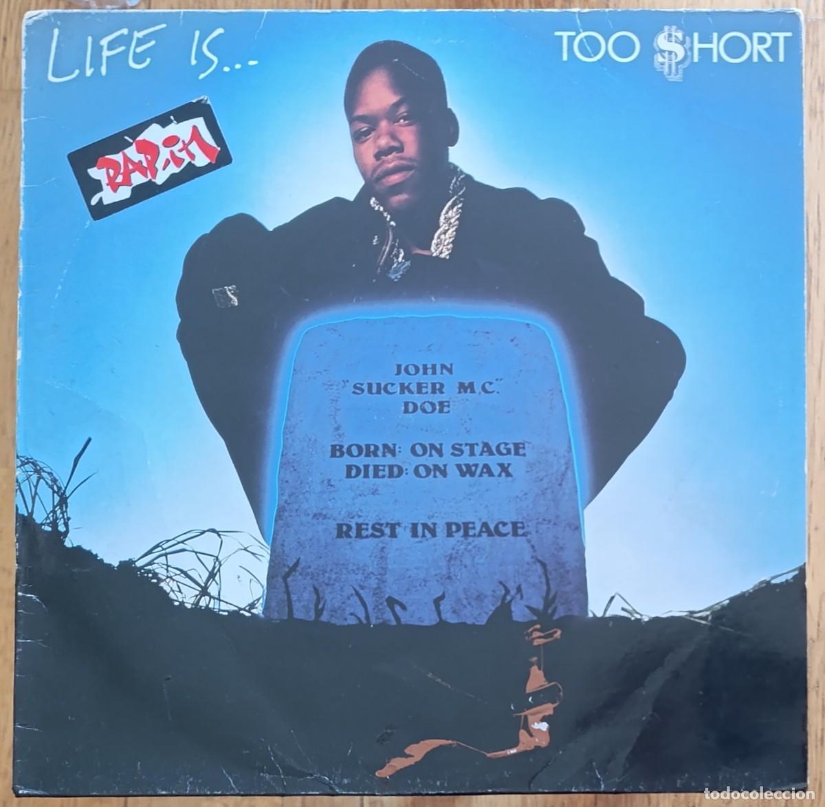 Discos de vinilo: TOO $HORT - LIFE IS...TOO $HORT LP 1988 ED ESPA&Ntilde;OLA - HIP HOP