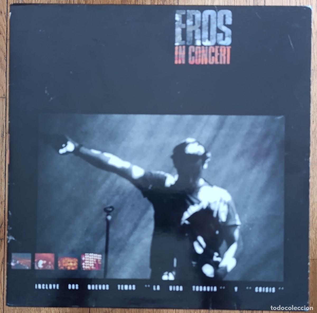 Discos de vinilo: EROS RAMAZZOTTI &ndash; EROS IN CONCERT DOBLE LP CON PORTADA GATEFOLD Y DOBLE ENCARTE - EDICION ESPA&Ntilde;OLA