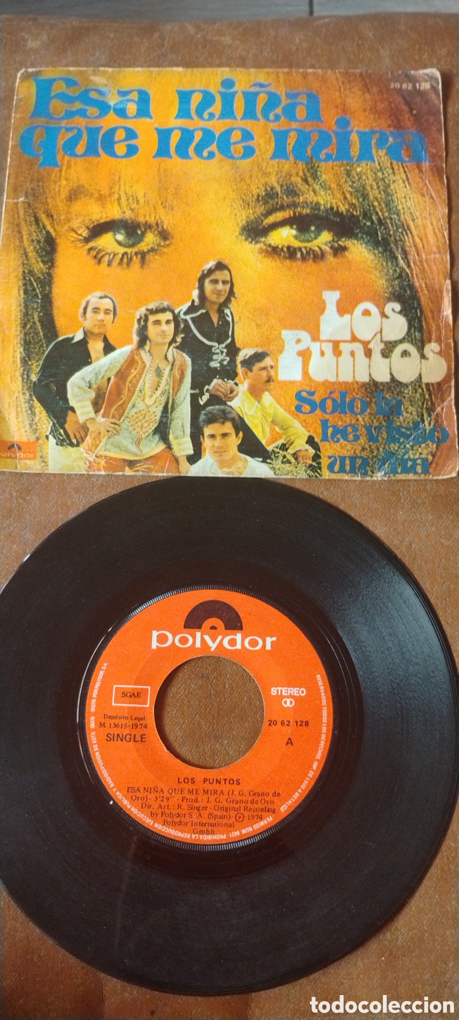 Discos de vinilo: LOS PUNTOS-ESA NI&Ntilde;A QUE ME MIRA-SINGLE-POLYDOR/SPAIN-KSA