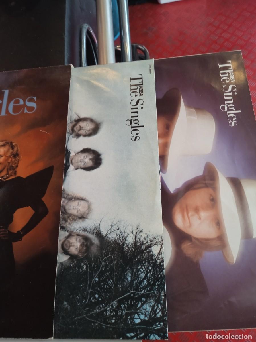 Discos de vinilo: ABBA - THE SINGLES. LP DOBLE. - Foto 3