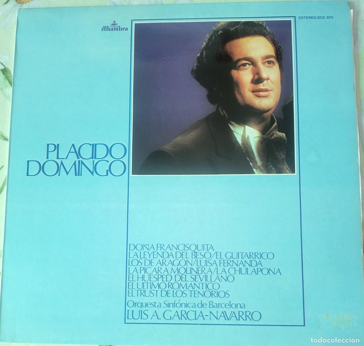 Dischi in vinile: Pl&aacute;cido Domingo Lp sello Alhambra editado en Espa&ntilde;a a&ntilde;o 1978 Romanzas de Zarzuela.