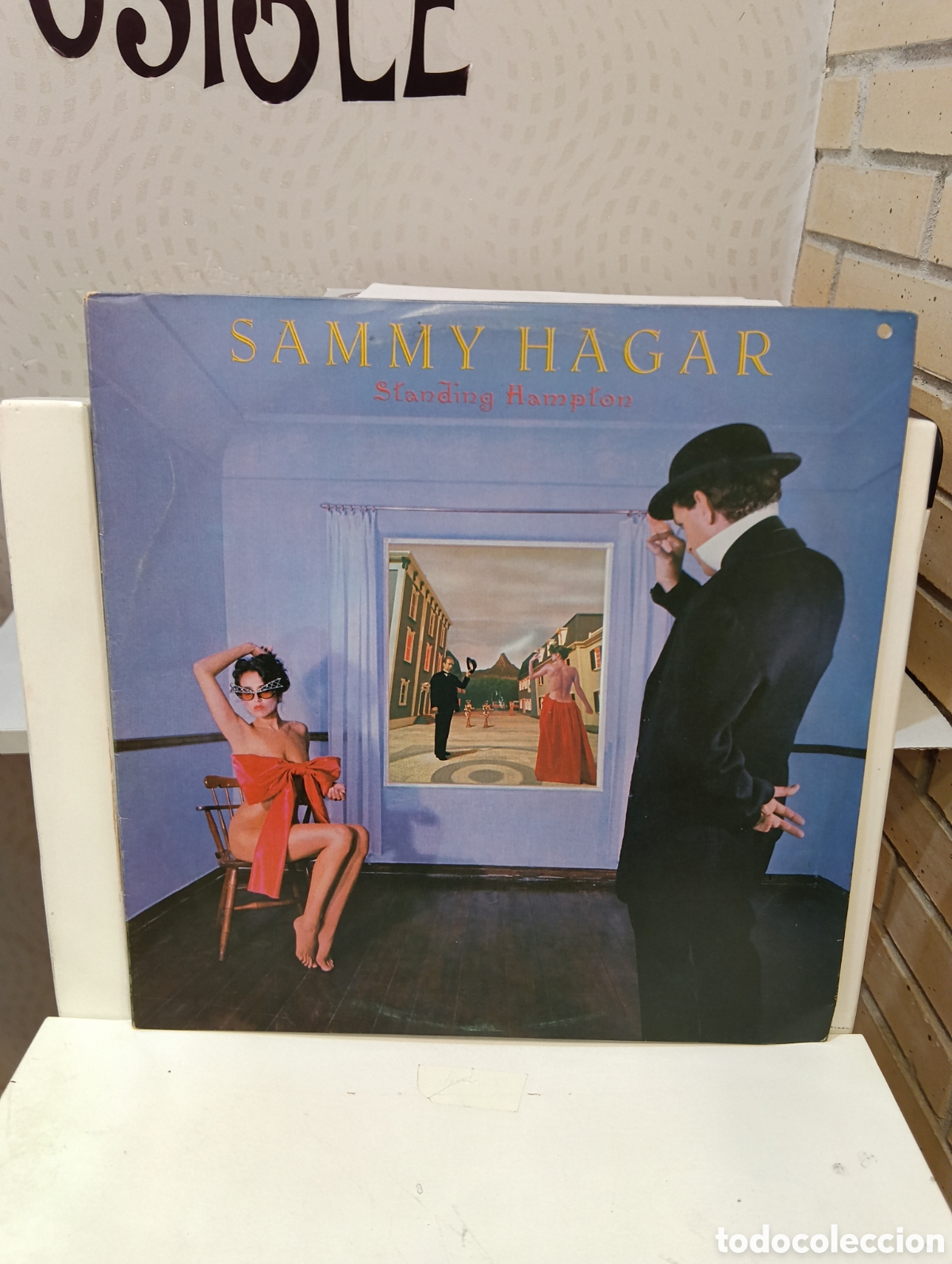 Discos de vinil: Sammy Hagar. &rdquo; Standing Hampton &rdquo;. Primera Edici&oacute;n Portugal. 1981. Geffen R&eacute;cords