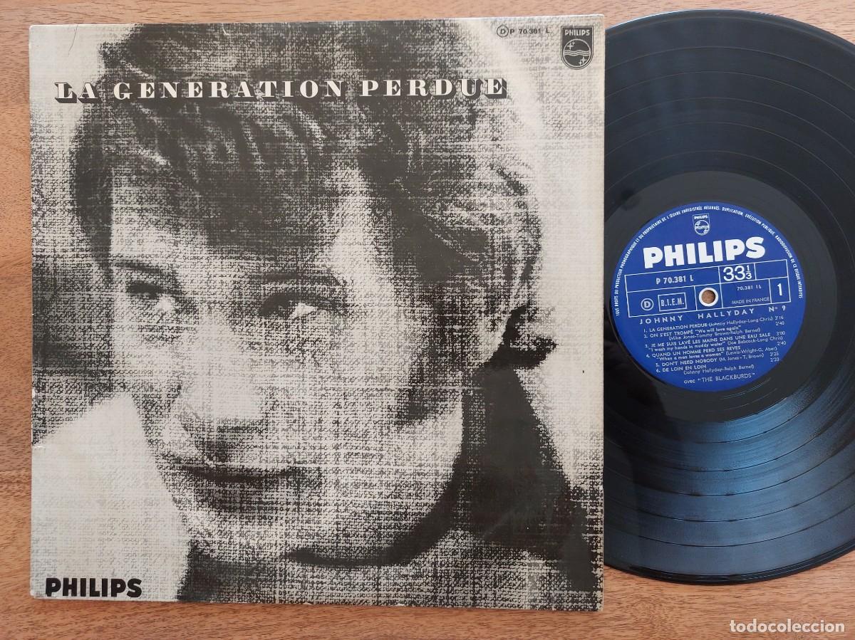 Discos de vinilo: JOHNNY HALLYDAY - LP FRANCE - EX + * LA GENERATION PERDUE * FIRST PRES