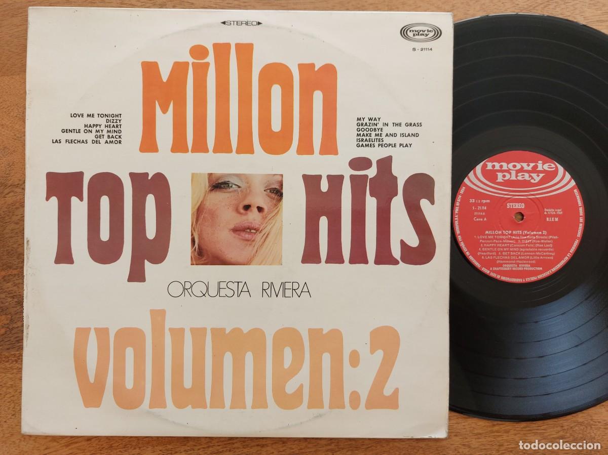 Discos de vinilo: ORQUESTA RIVIERA * LP Spain * EX * MILLON TOP HITS VOLMEN 2