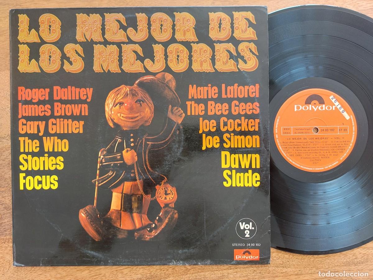 Discos de vinilo: LO MEJOR DE LOS MEJORS - LP Spain - VG+ * THE WHO * JAMES BROWN * FOCUS * SLADE * DAWN