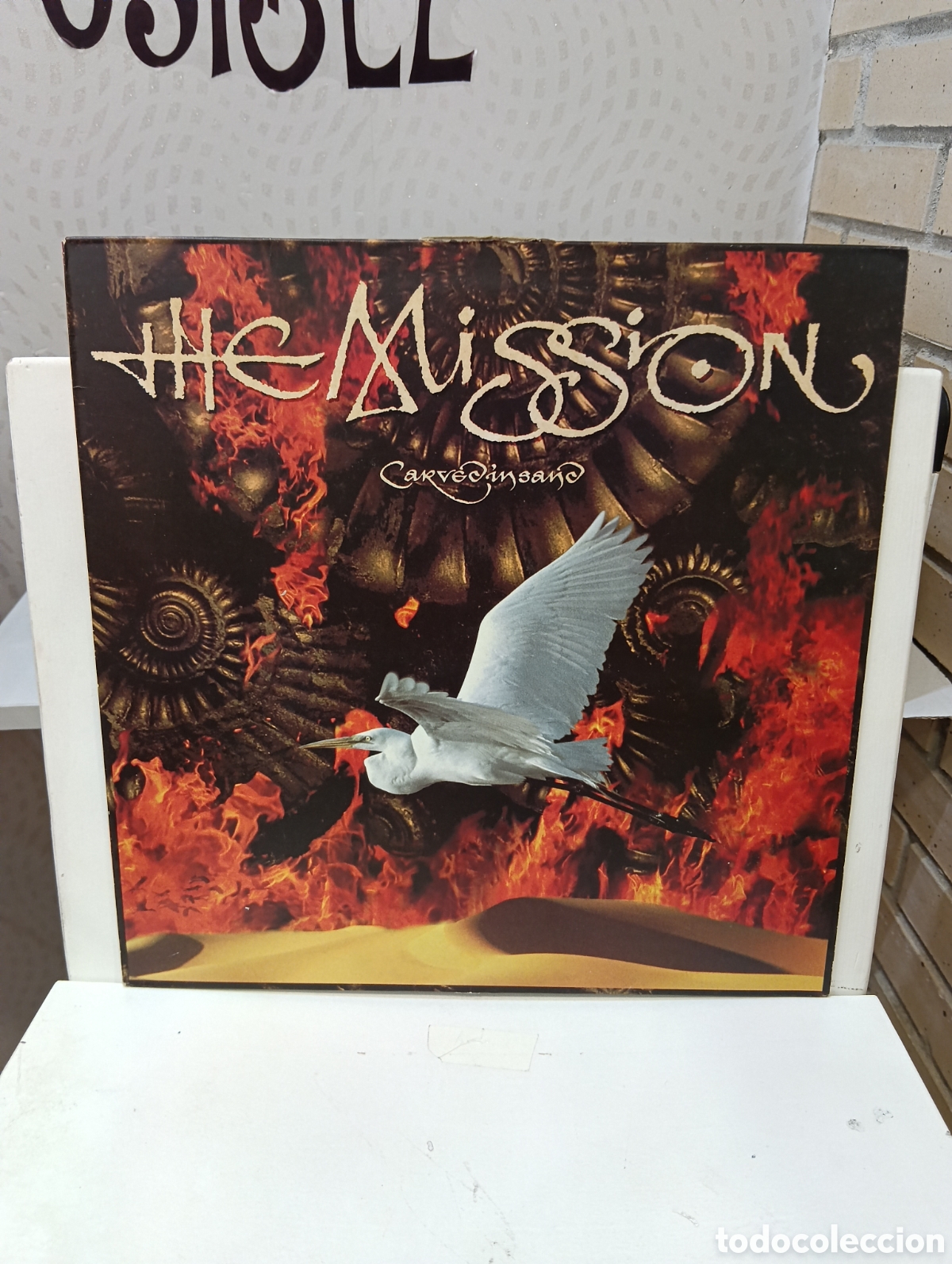 Discos de vinil: The Mission. &rdquo; Carved In Sand &rdquo;. Primera Edici&oacute;n UK. 1990. Mercury Records