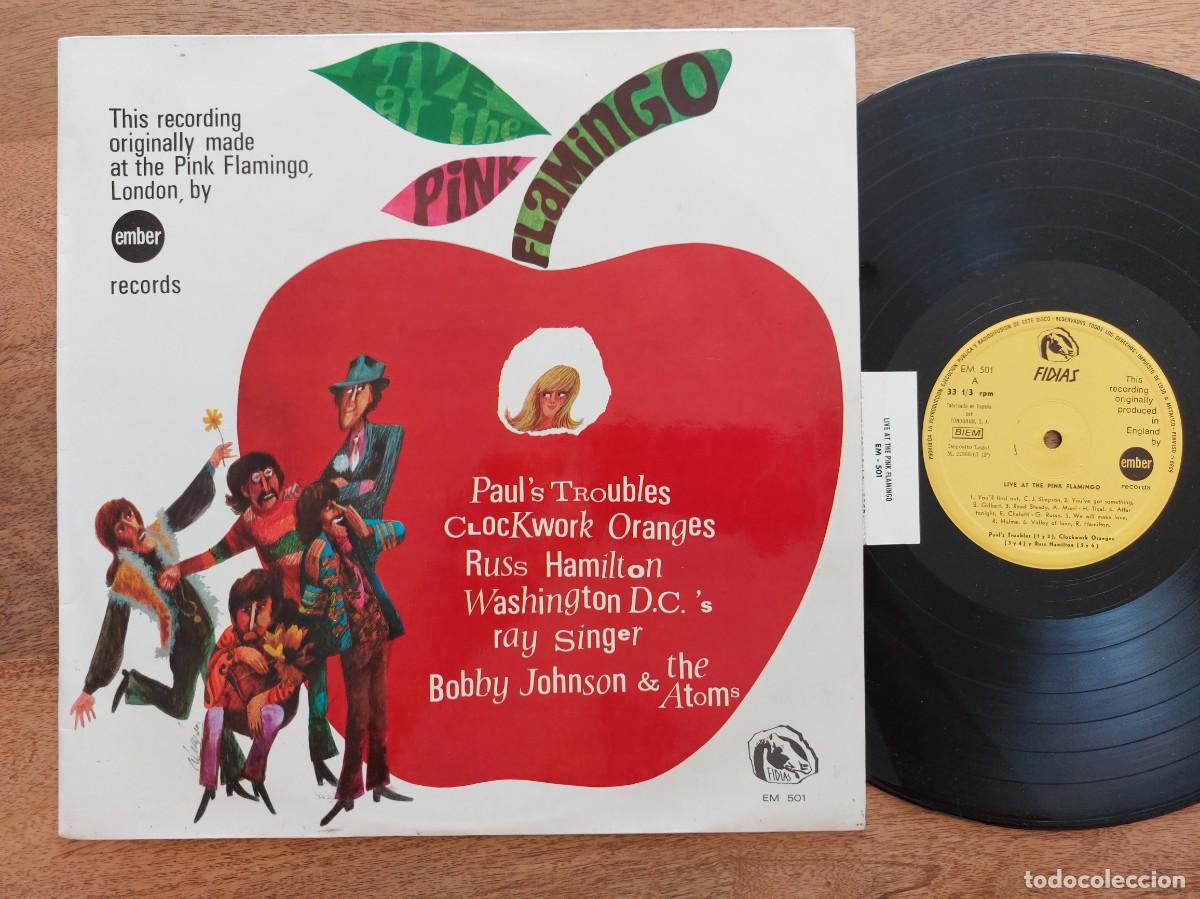 Discos de vinil: LIVE AT THE PINK FLAMINTO - LP Spain - EX * TWIGGY / JOHN BARRY / EDDY FLOYD / BOBBY JOHNSON & ATOMS