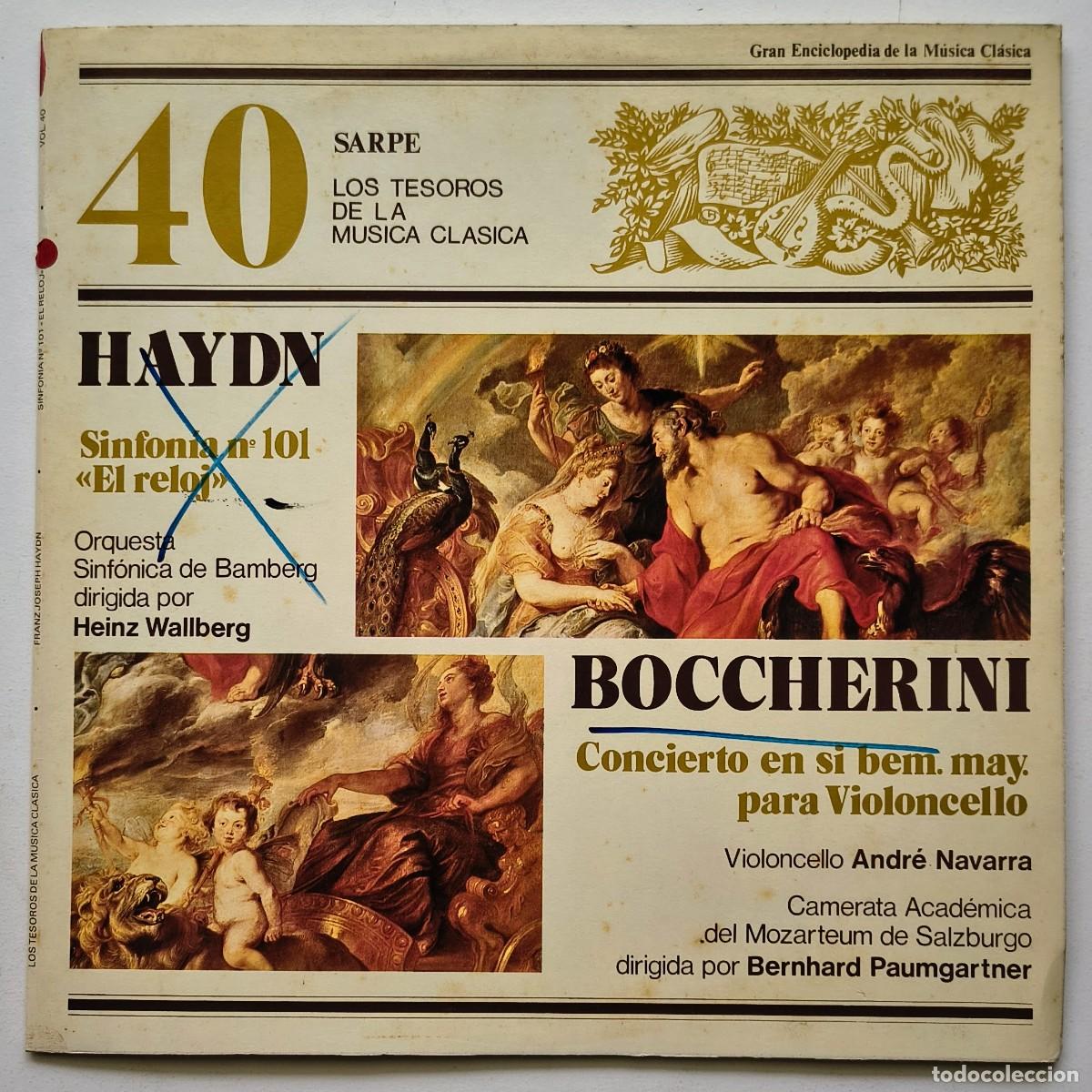 Discos de vinilo: Haydn, Boccherini - Los Tesoros de la musica clasica - 40
