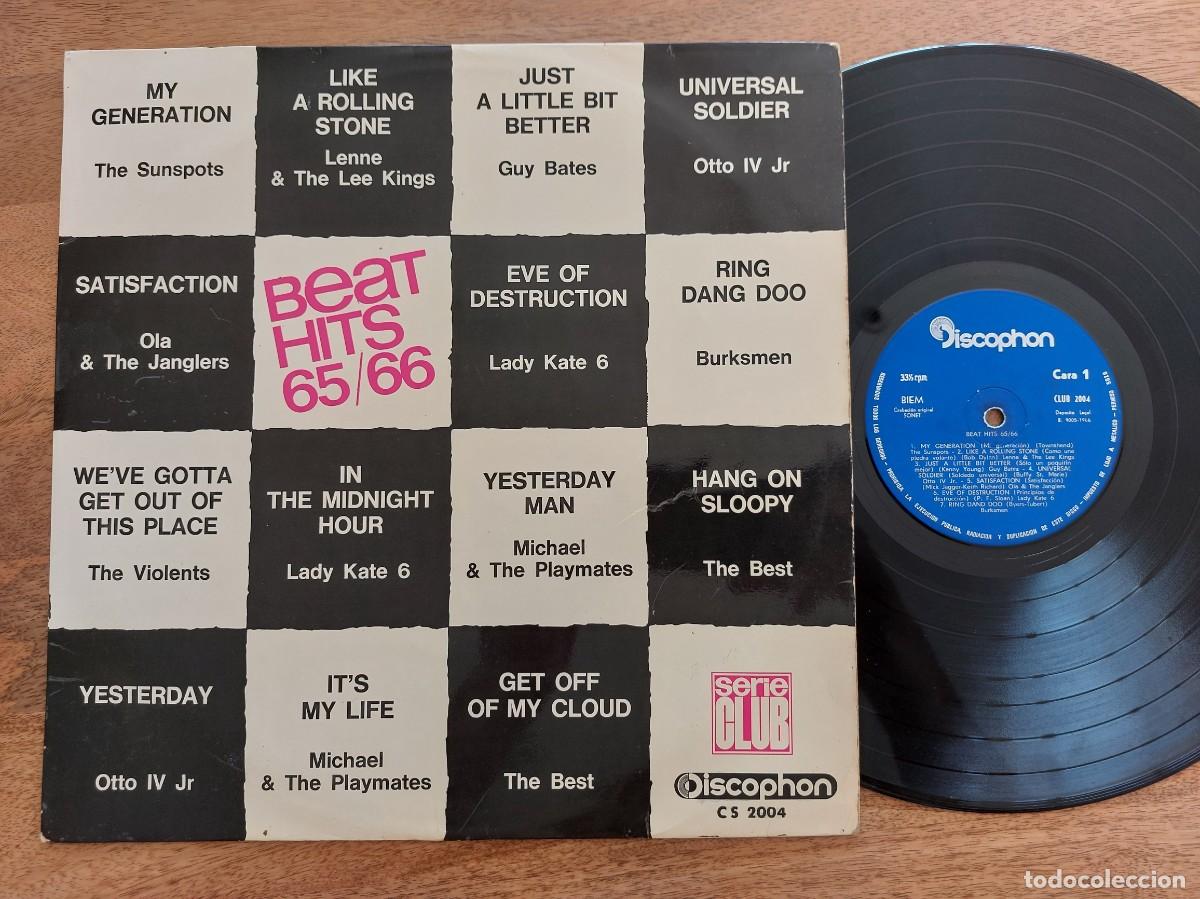 Discos de vinilo: BEAT HITS 65 / 66 * LP Spain * VG+ * VIOLENTS * BEST * SUNSPOTS * LADY KATE 6 / GUY BATES