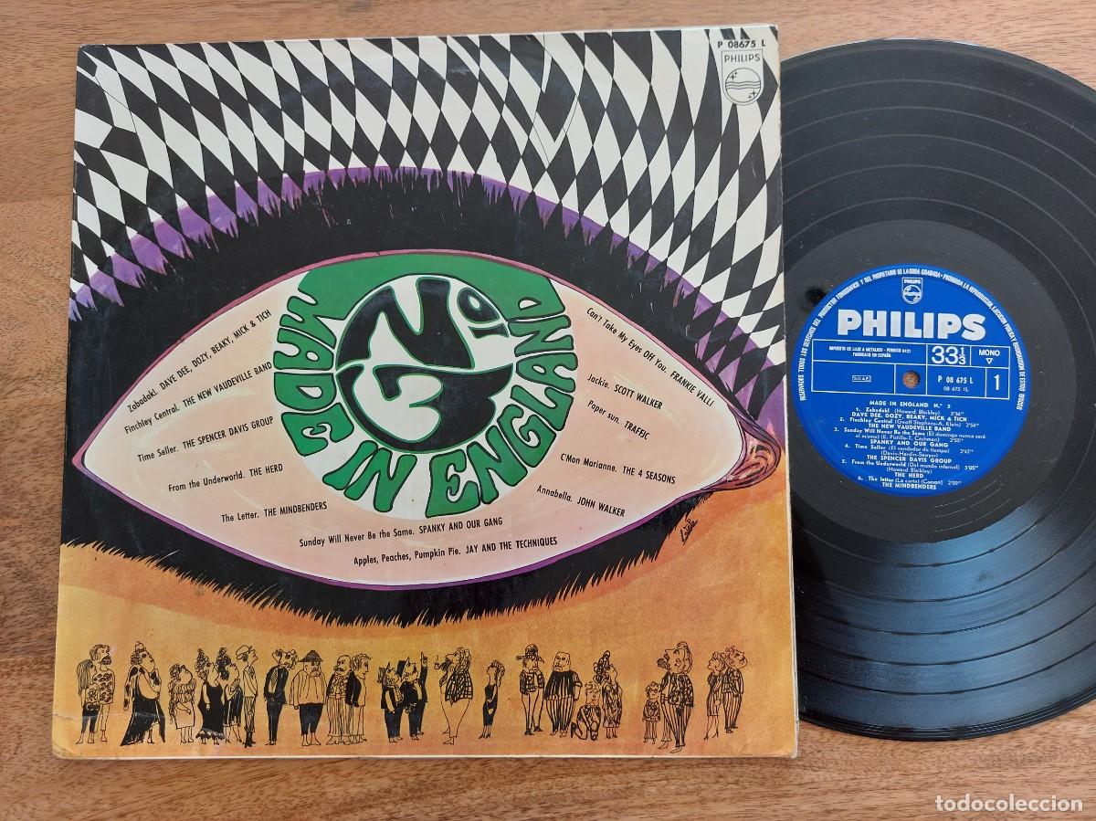 Discos de vinilo: MADE IN ENGLAND N&ordm; 3 * LP Spain * GOOD + * THE 4 SEASONS / JAY & TECHNIQUES / HERD / SPENCER DAVIS G
