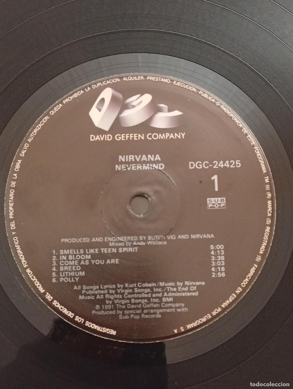 Discos de vinilo: Nirvana &ndash; Nevermind - 1a edici&oacute;n espa&ntilde;ola - Foto 2