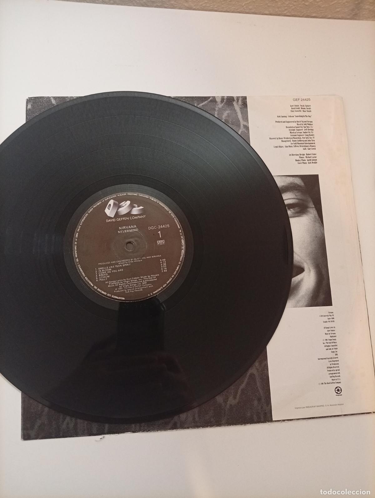 Discos de vinilo: Nirvana &ndash; Nevermind - 1a edici&oacute;n espa&ntilde;ola - Foto 4