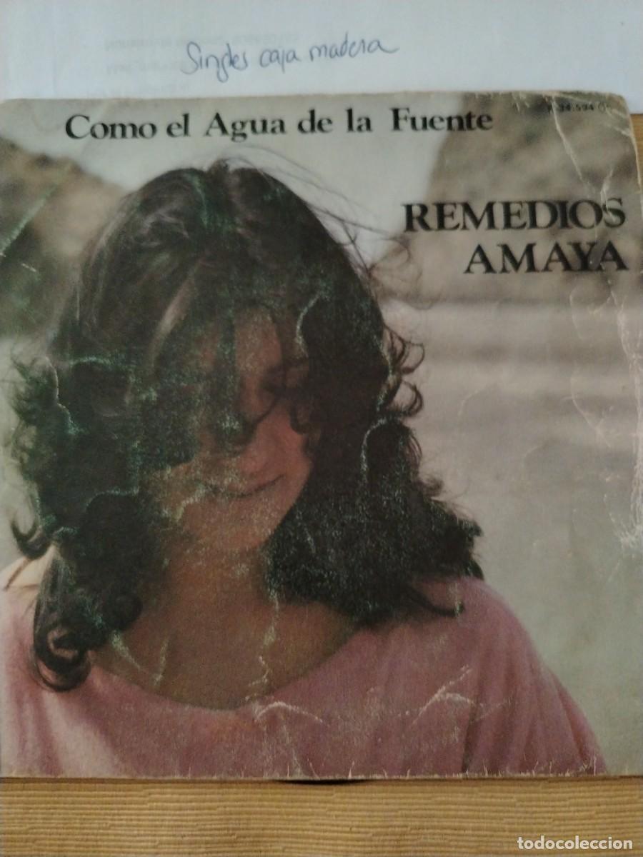 Discos de vinilo: Single vinilo remedios Amaya como El Agua de la fuente