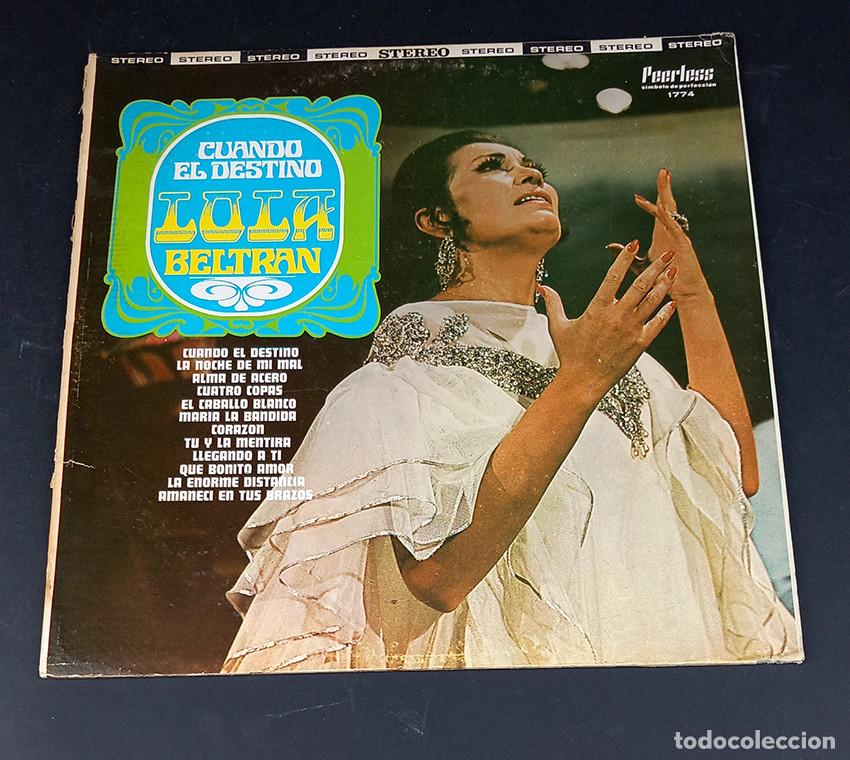 Discos de vinilo: M&eacute;xico: Lola Beltr&aacute;n. Cuando el destino. Peerless 1774
