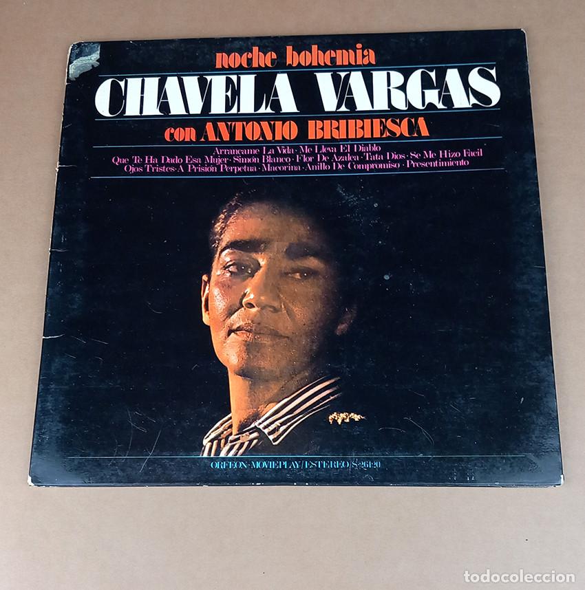 Disques de vinyle: M&eacute;xico: Chavela Vargas. Noche bohemia. Orfeon S2620