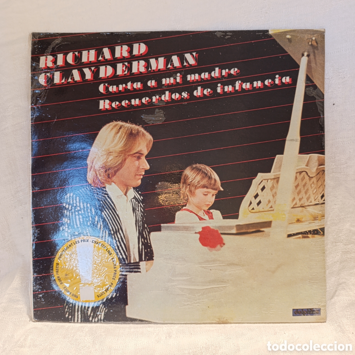 Discos de vinilo: Richard Clayderman, sin abrir,&rdquo;Carta a mi madre&rdquo; y &rdquo;Recuerdos de infancia&rdquo;