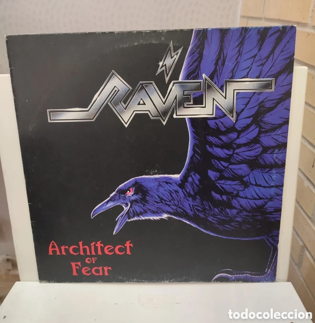 Discos de vinilo: Raven. &rdquo; Architect Of Fear &rdquo;. Primera Edici&oacute;n Alemana. 1991. Steamhammer.