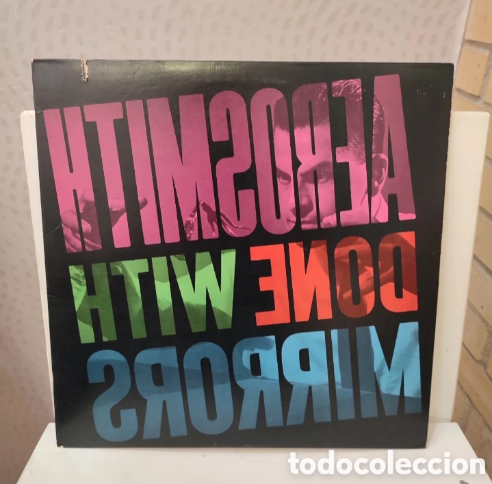Discos de vinilo: Aerosmith. &rdquo; Done With Mirrors &rdquo;. Primera Edici&oacute;n U.S.A. 1985. David Geffen Company
