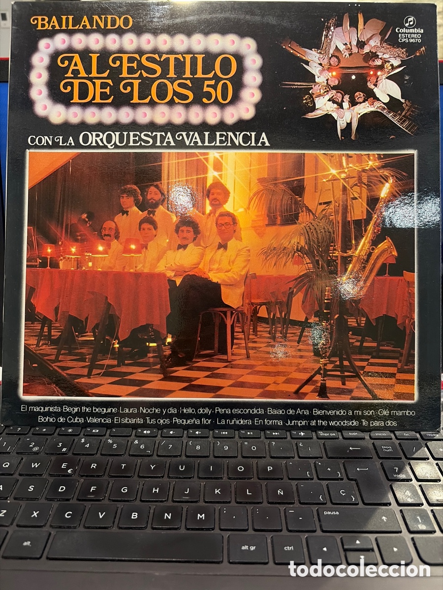 Discos de vinilo: ORQUESTA VALENCIA - BAILANDO AL ESTILO DE LOS 50 LP