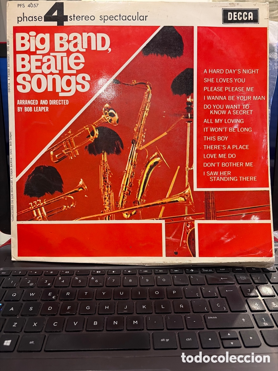 Discos de vinilo: BOB LEAPER - BIG BAND BEATLE SONGS LP