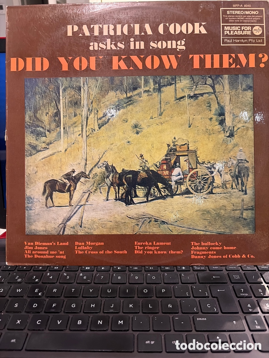 Discos de vinilo: PATRICIA COOK - ASKS IN SONG DID YOU KNOW THEM? LP USA