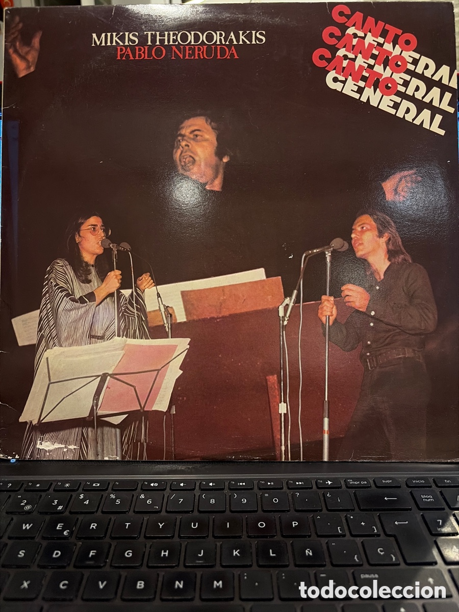 Discos de vinilo: MIKIS THEODORAKIS - PABLO NERUDA LP DOBLE
