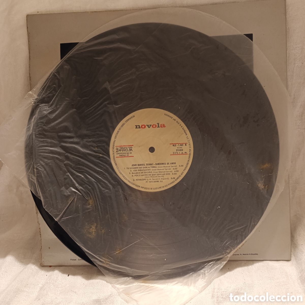 Discos de vinilo: Joan Manuel Serrat,&rdquo;Canciones de amor&rdquo;1976 - Foto 3