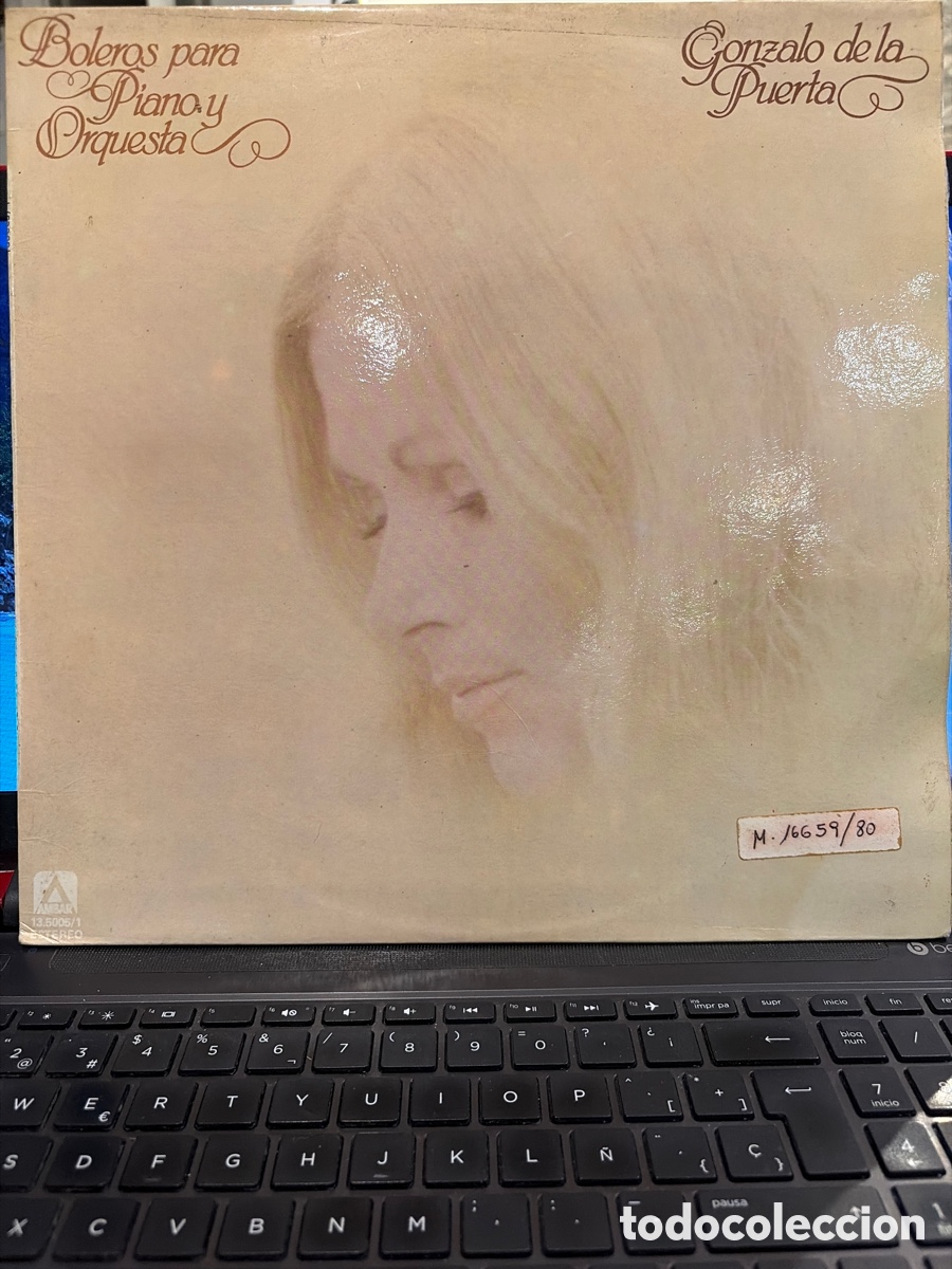 Discos de vinilo: GONZALO DE LA PUERTA - BOLEROS PARA PIANO Y ORQUESTA LP