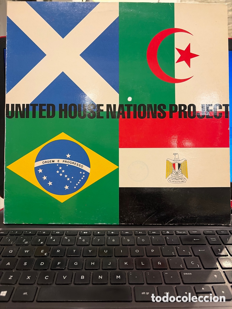 Vinyl records: UNITED HOUSE NATIONS PROJECT - DEEPAK AND KHAN + PRINCE MAMBASSA + AKIKO SATOH LP SPAIN