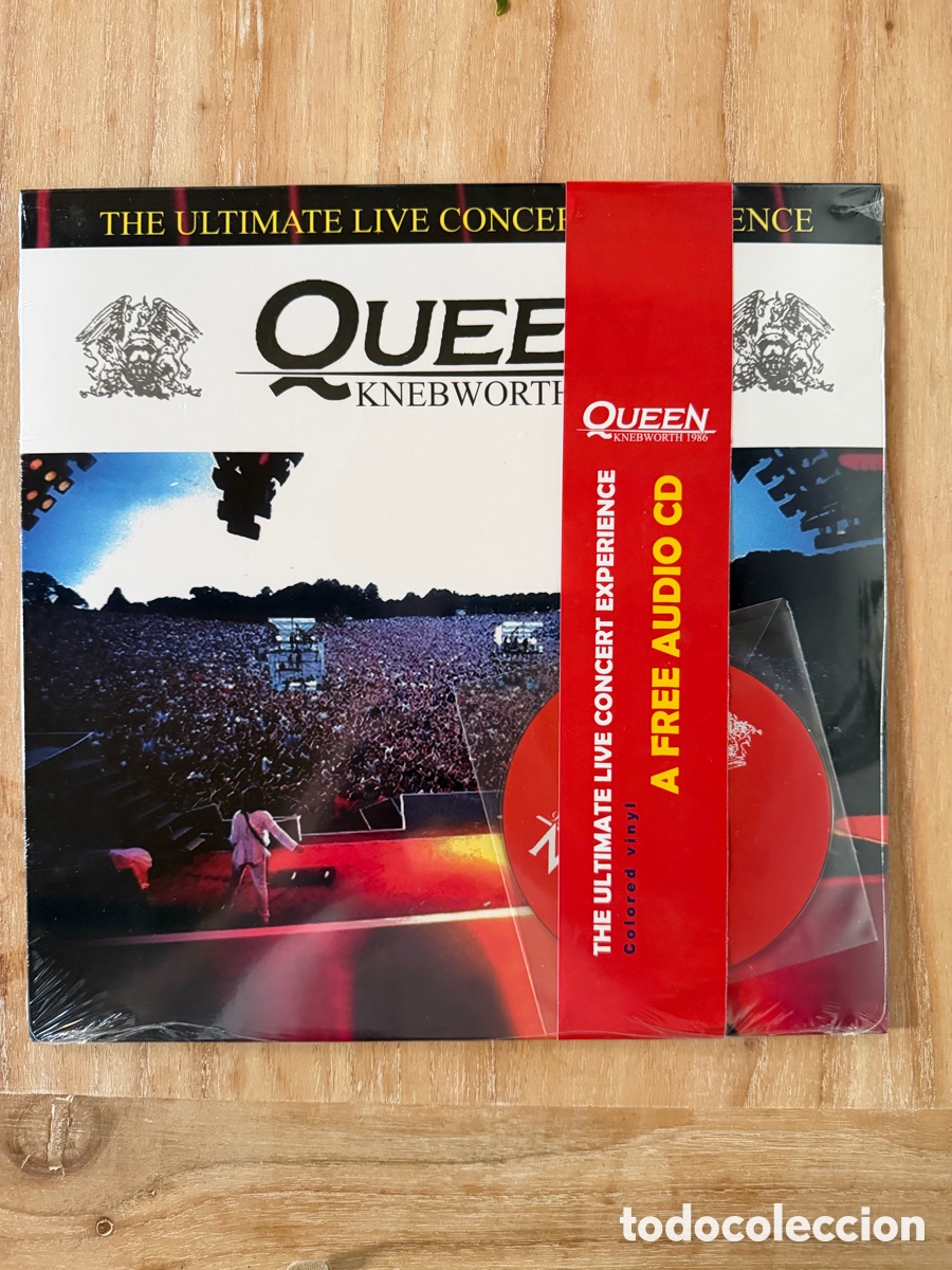 Discos de vinilo: Queen Knebworth 1986 Vinilo Rojo + CD Ed. Limitada