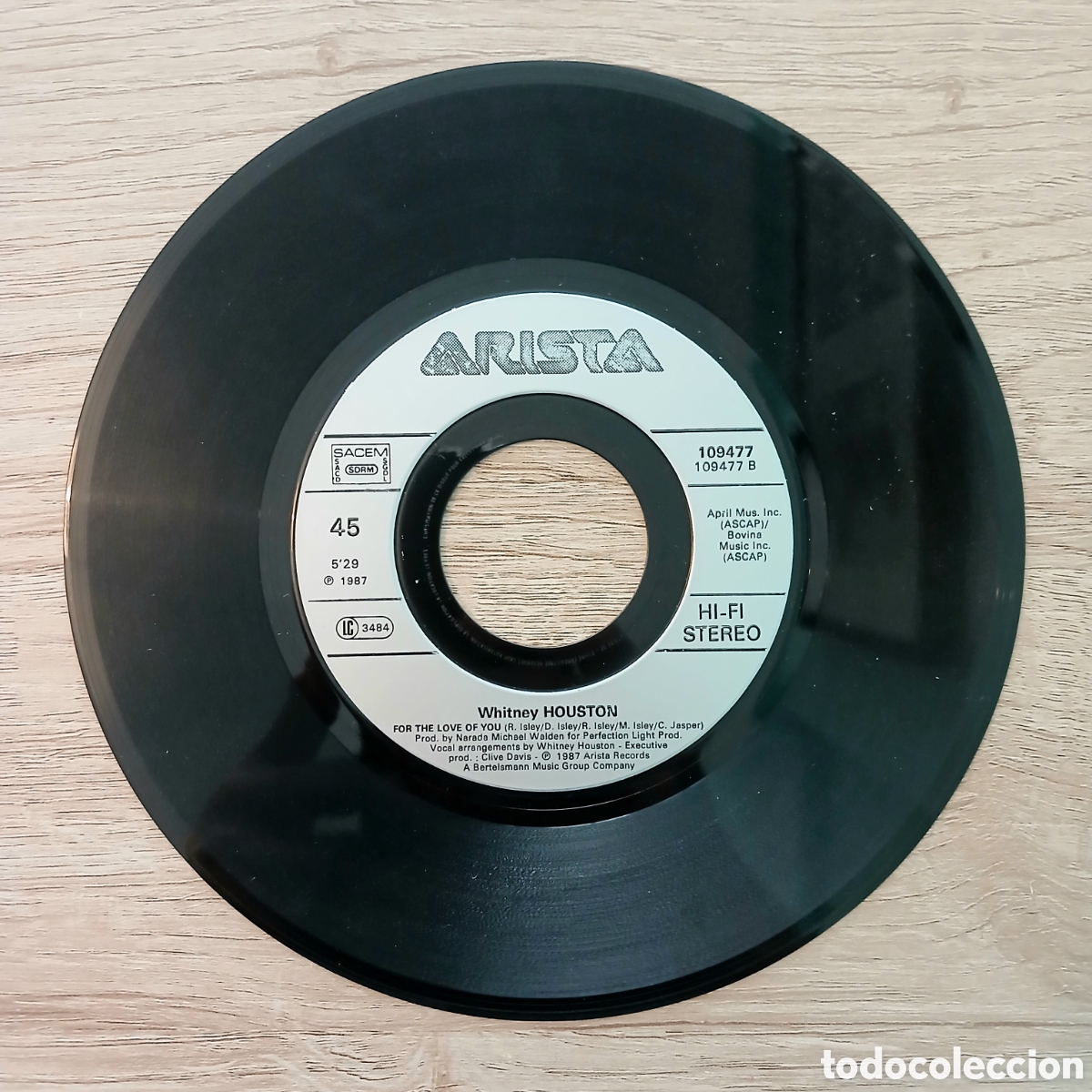 Discos de vinilo: Single Whitney Houston: So emotional. - Foto 5
