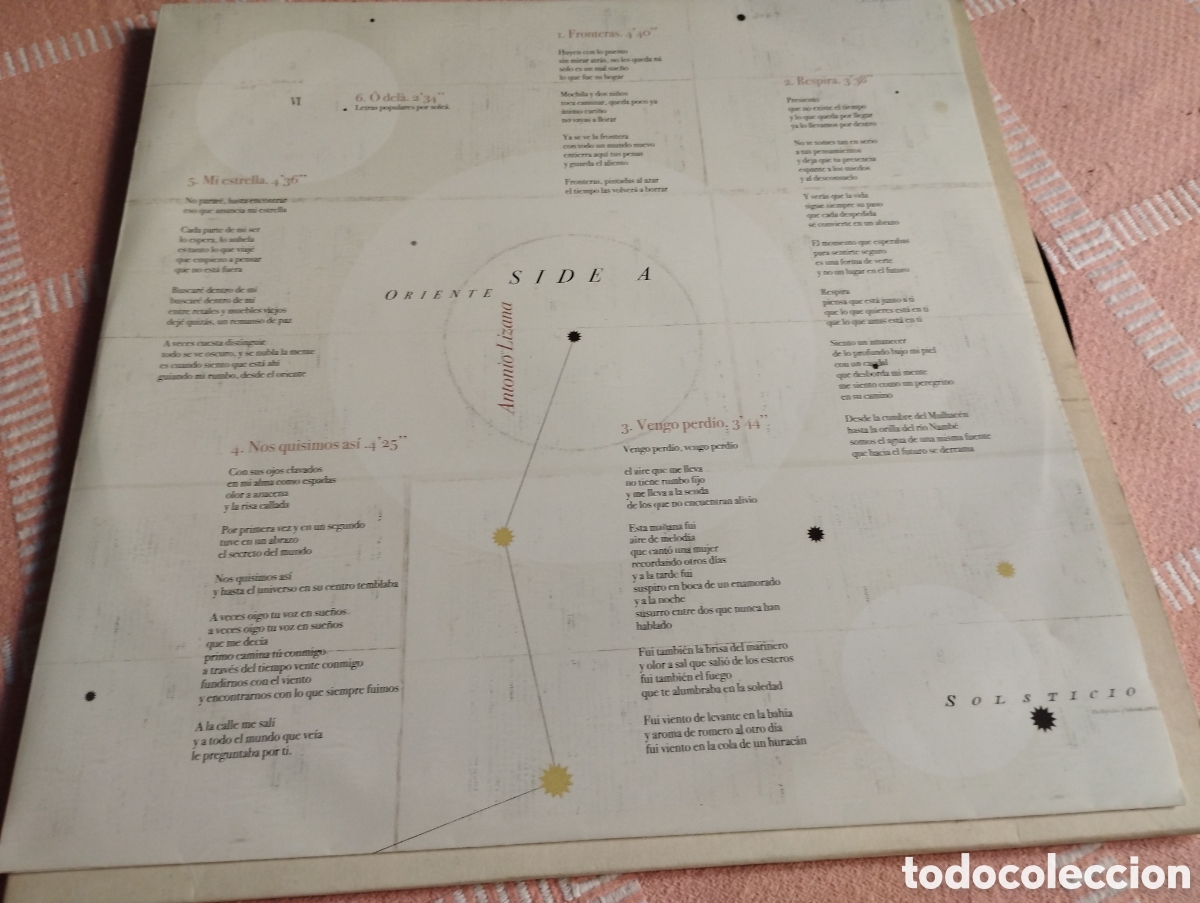 Discos de vinilo: Antonio Lizana Oriente Lp m&aacute;s CD - Foto 3