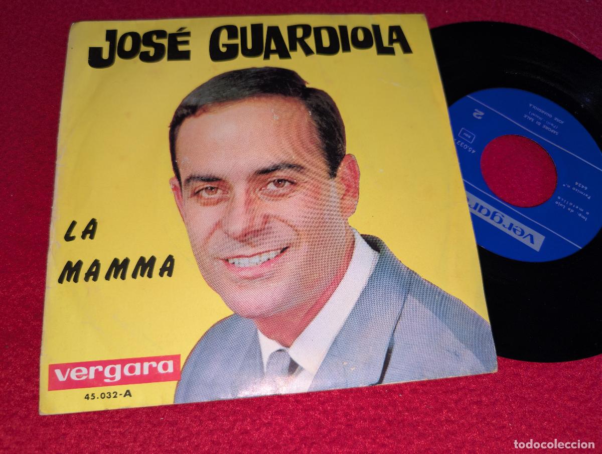 Discos de vinilo: JOSE GUARDIOLA La mamma/Spaore di sale 7'' single 1964 Vergara