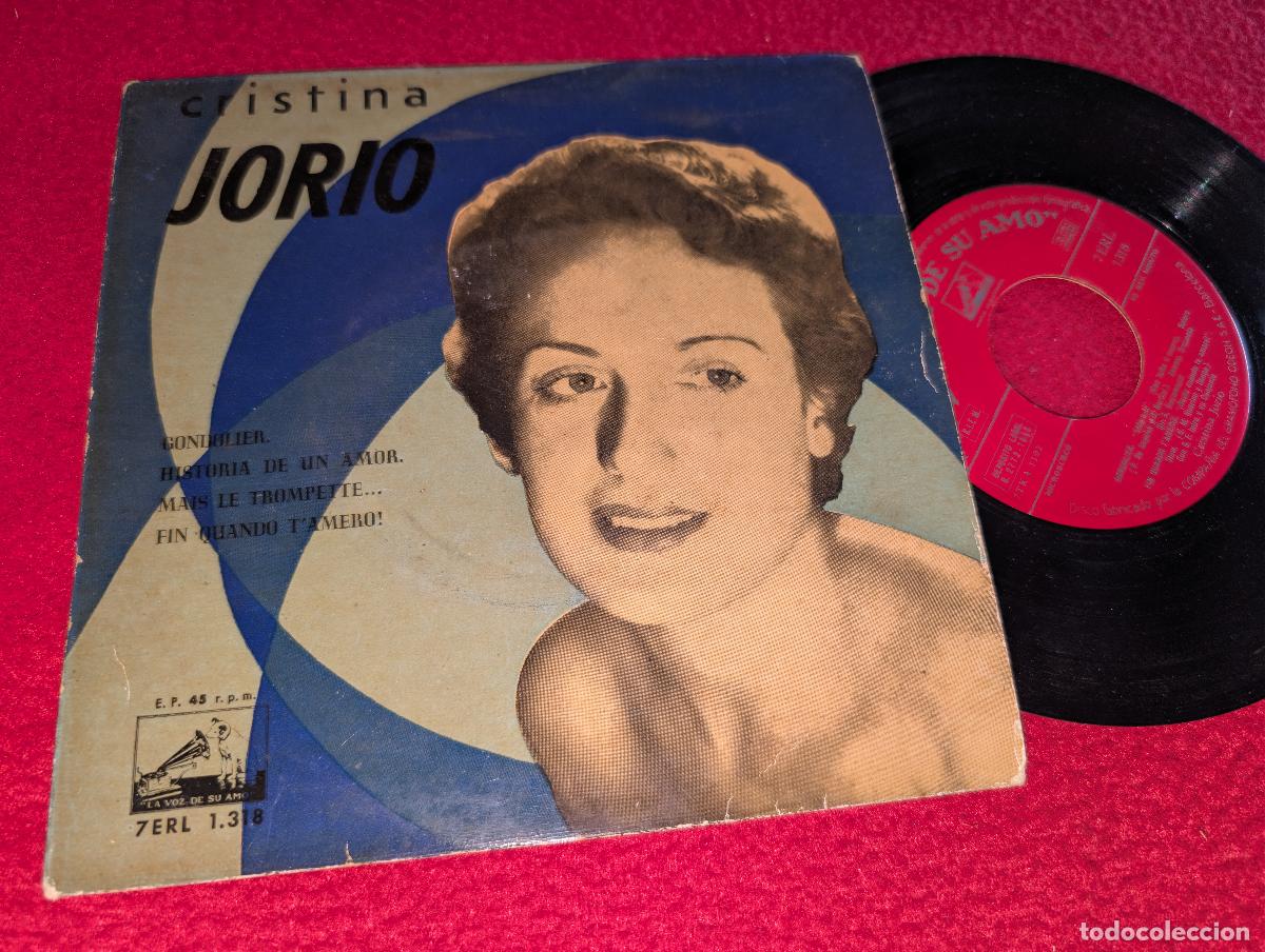 Discos de vinilo: CRISTINA JORIO Gondolier/Mais le trompette +1 EP 7'' 1959 ESPA&Ntilde;A SPAIN