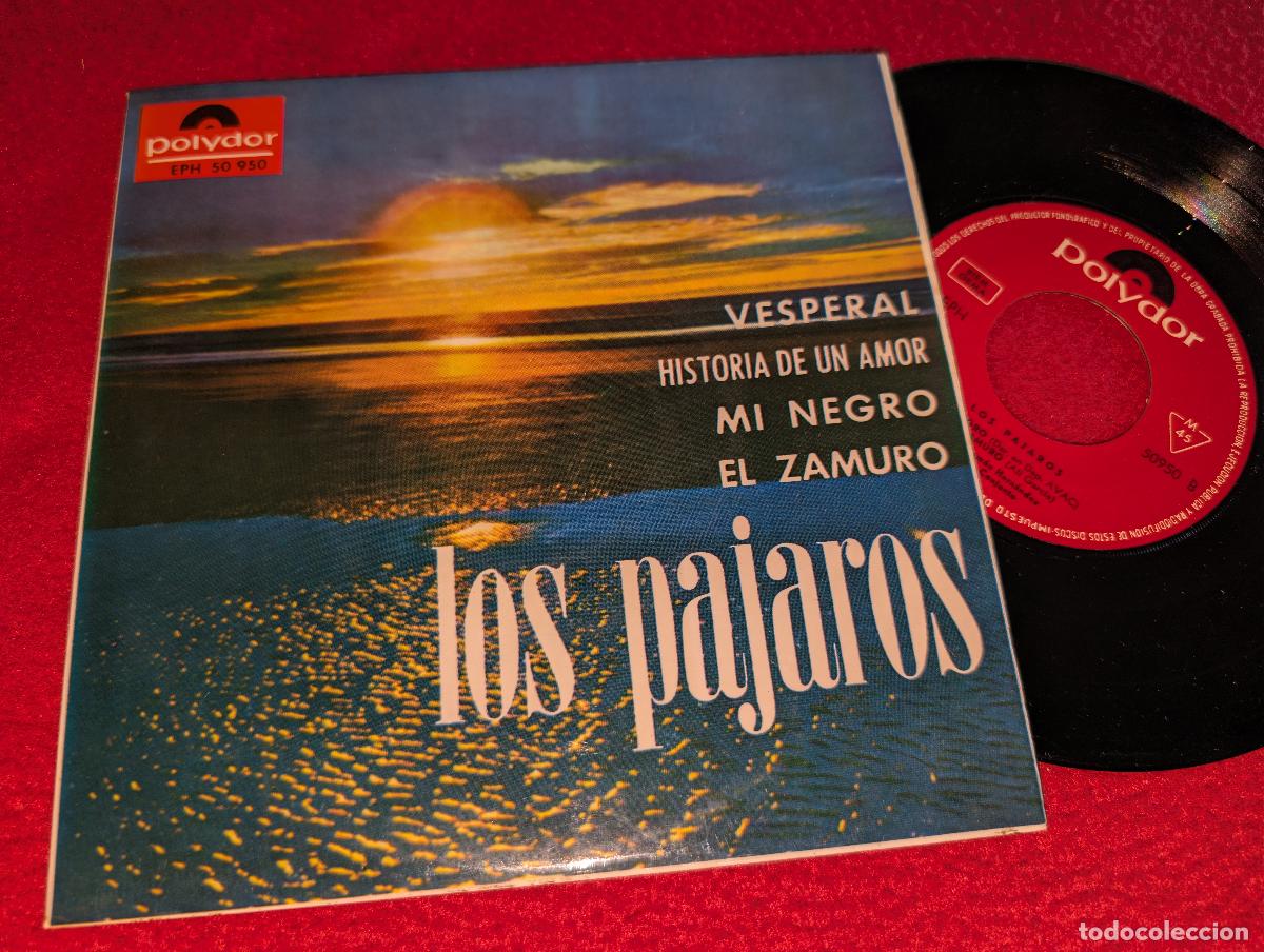 Discos de vinilo: LOS PAJAROS. RAMON HERNANDEZ CONJUNTO. Vesperal/Luna sobre el lago +2 EP 7'' 1965 Polydor SPAIN