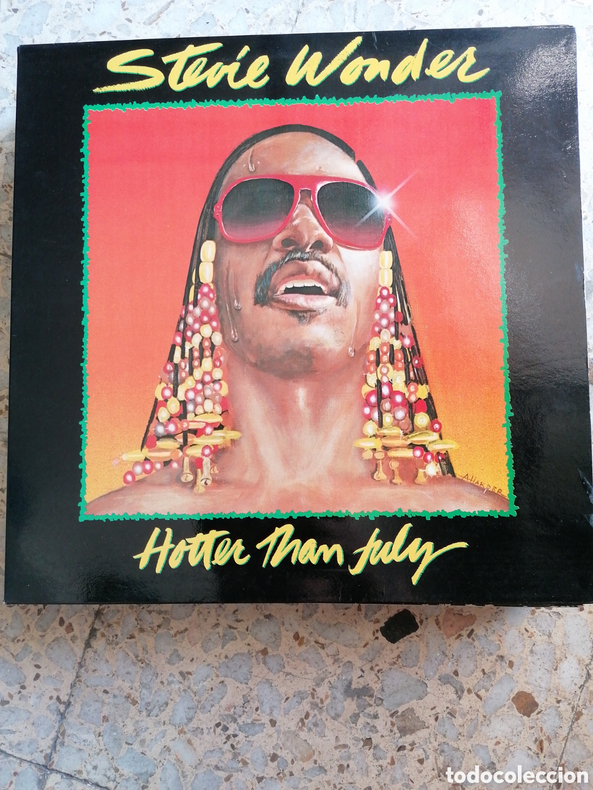 Vinyl records: LP STEVIE WONDER HOTTER THAN JULY 1980 SPAIN PORTADA DOBLE INSERT