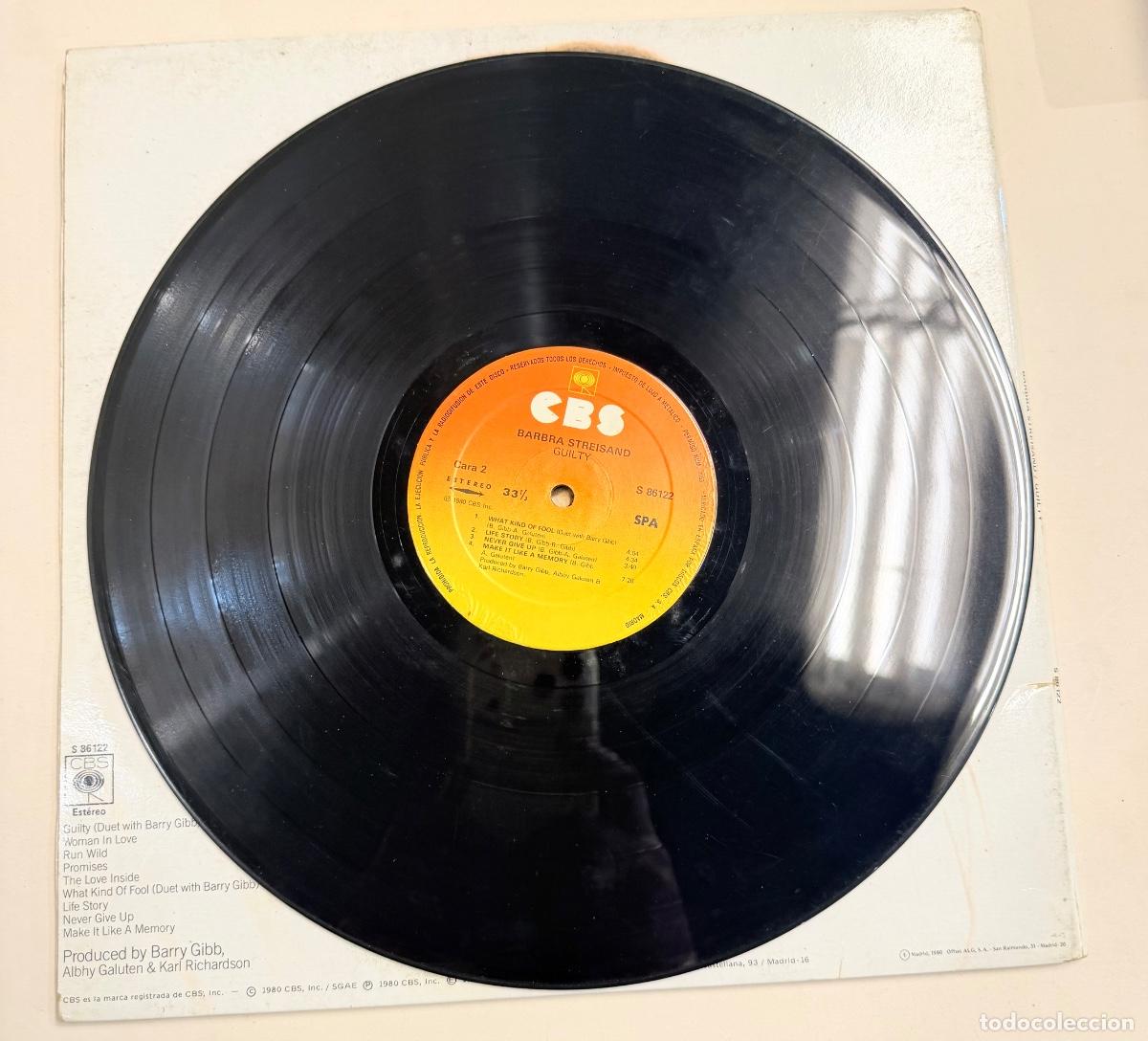 Discos de vinilo: Barbra Streisand - Guilty - Foto 4
