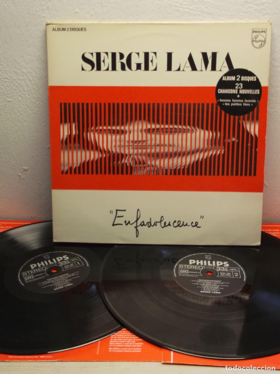 Discos de vinilo: Serge Lama &ndash; Enfadolescence 2 X LP