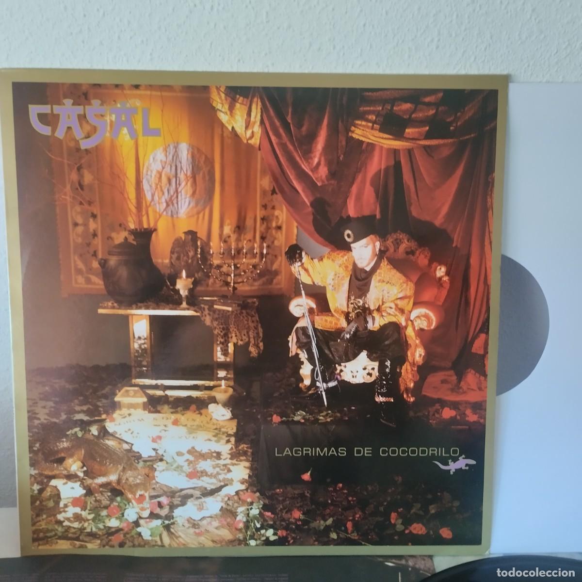 Discos de vinilo: TINO CASAL L&Aacute;GRIMAS DE COCODRILO LP-EMI-1988 INSERTO