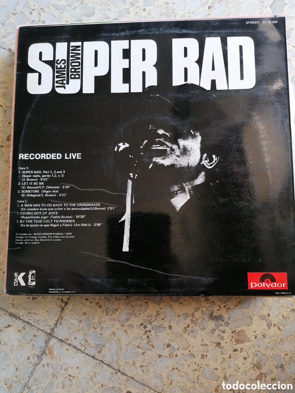 Discos de vinilo: LP JAMES BROWN SUPER BAD 1971 SPAIN - Foto 2