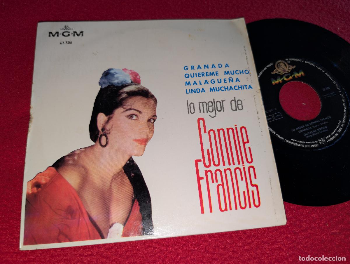 Discos de vinilo: CONNIE FRANCIS Lo mejor de. Granada/Quiereme mucho/Malague&ntilde;a +1 EP 7'' 1964 MGM ESPA&Ntilde;A SPAIN