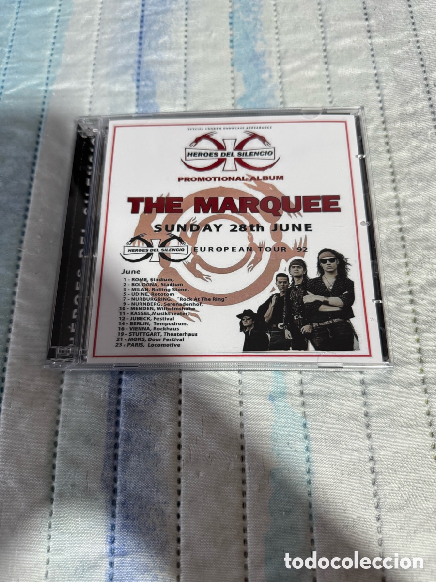 Discos de vinilo: H&eacute;roes del Silencio The marquee Bootleg CD m&aacute;s DVD