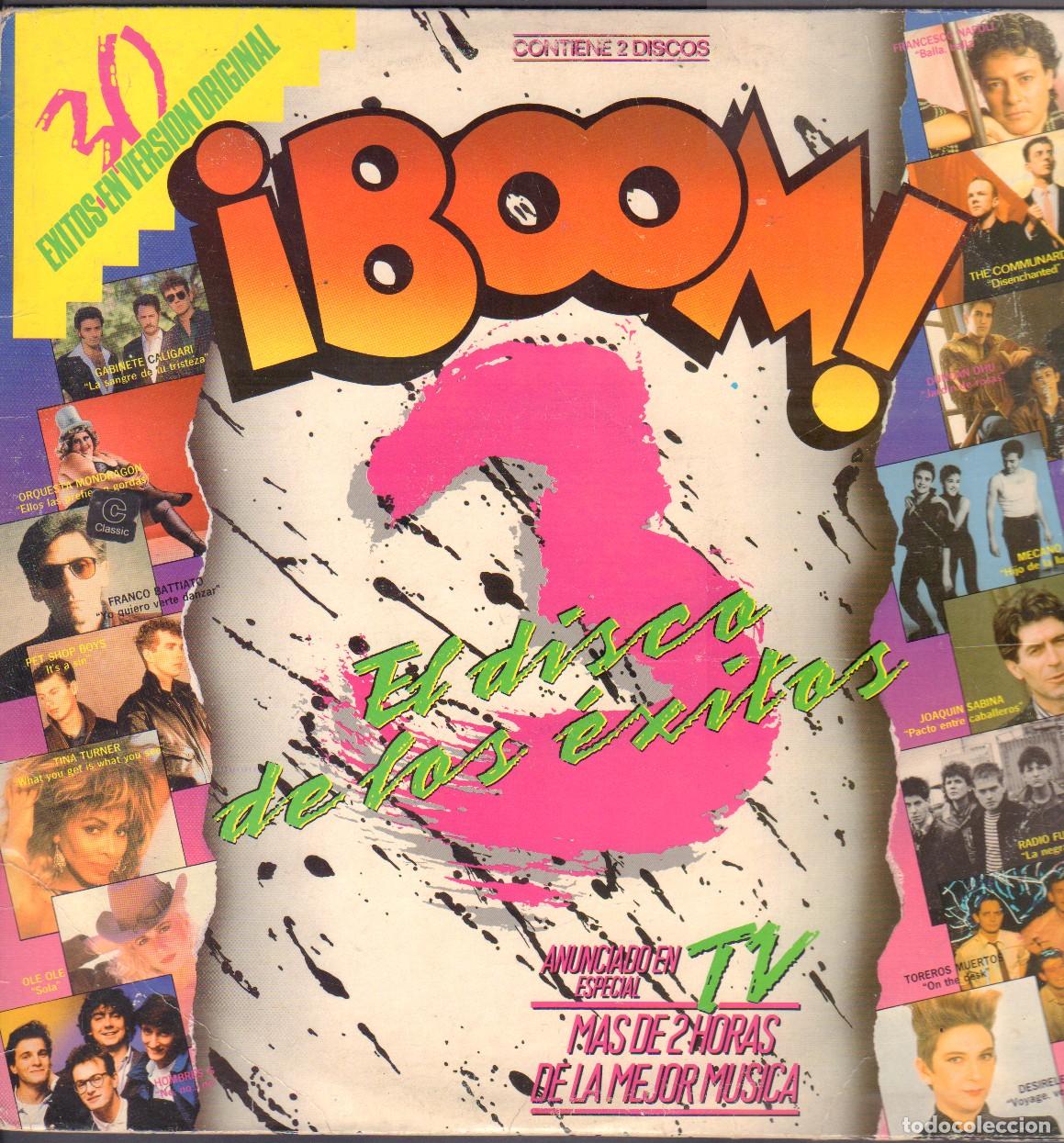Discos de vinilo: &iexcl; BOOM ! - GABINETE GALIGARI, TINA TURNER, OLE OLE, JOAQUIN SABINA.../ DOBLE LP EMI 1987 RF-26253
